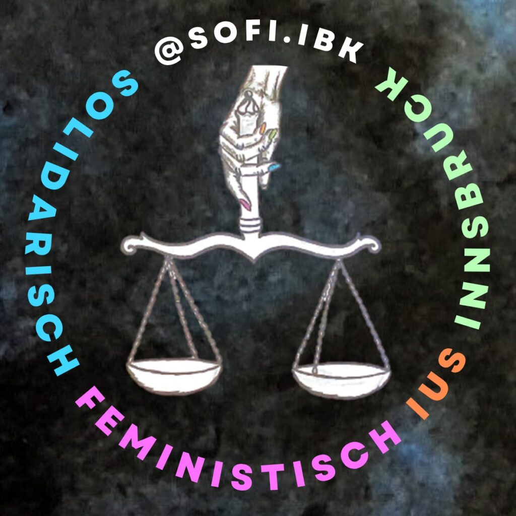 Logo der Solidarisch Feministisch Jus - SOFI Innsbruck